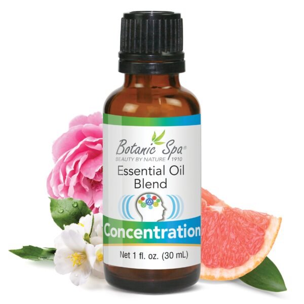 Concentration Essential Aromatherapy and Body Oil Blend - 1 Oz