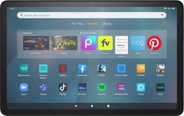 Amazon - Fire Max 11 tablet, vivid 11" display, octa-core processor, 4 GB RAM, 14-hour battery life, 128 GB - Gray