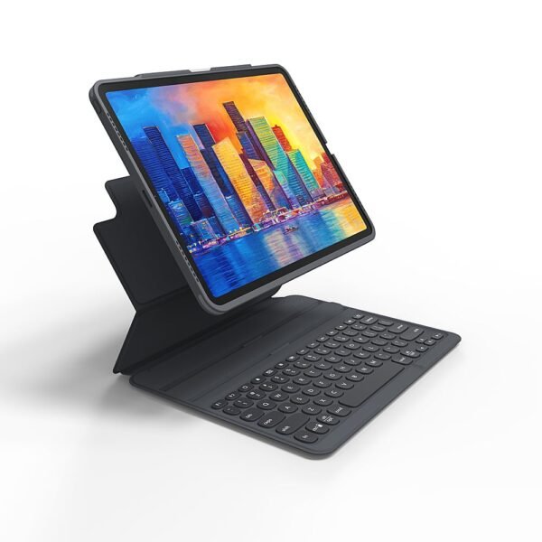 ZAGG - Pro Keys Wireless Keyboard & Detachable Case for Apple iPad Pro 12.9" (3rd Gen, 4th Gen, 5th Gen, iPad Air 6th gen, 13") - Black