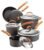 Rachael Ray – 10-Piece Nonstick Cookware Set – Gray/Orange