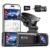 REDTIGER 4K/2.5K Full HD Dash Camera for Cars with Built-in Wi-Fi GPS & Night Vision